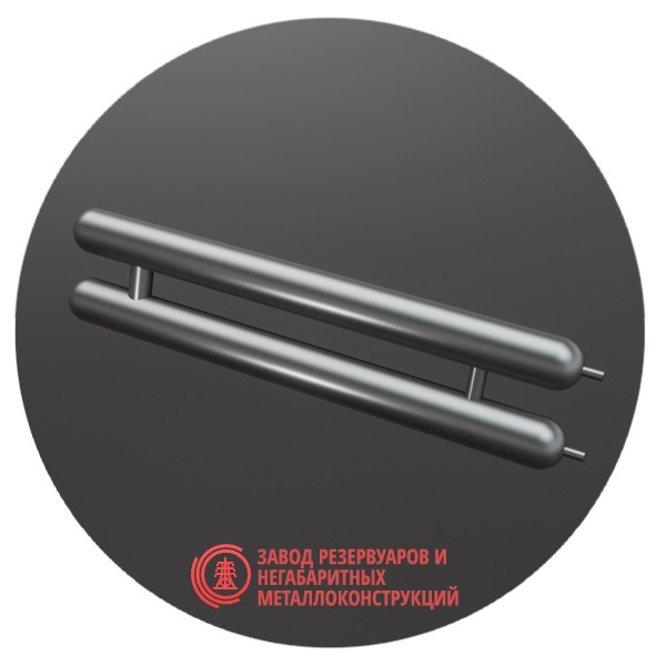 Регистры отопления двухрядные РСЭ-2x48x2.0-5000 мм