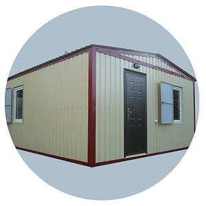 Модульное здание дачный домик из двух модулей 6000х5000 мм