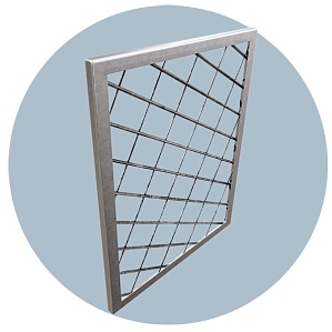 Решетка металлическая стационарная